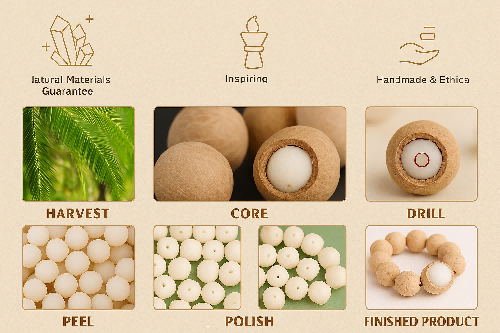 Ppxstar jade pendant necklace mala beads 108 count side