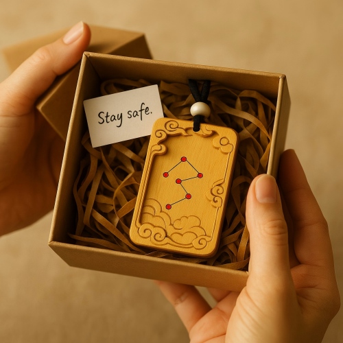 Custom pendants made from ebony red sandalwood and golden phoebe shown on braided cord for daily wear