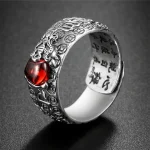 Ppxstar antique garnet ring pixiu wealth front | people ​planet  x star