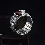 Ppxstar antique garnet ring red cabochon detail | people ​planet  x star