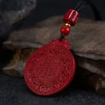 Ppxstar chinese dragon necklace carved red pendant texture | people ​planet  x star