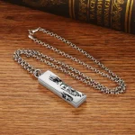 Ppxstar copper necklace protection amulet carved face detail | people ​planet  x star