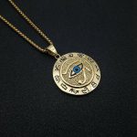 Ppxstar eye of horus jewelry pendant front closeup | people ​planet  x star