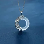 Ppxstar jade pendant necklace koi fish detail closeup | people ​planet  x star