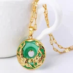 Ppxstar jadeite necklace healing stone necklace energy hold | people ​planet  x star