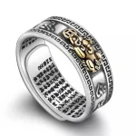 Ppxstar mens dragonic rings inner mantra engraving closeup | people ​planet  x star