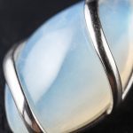 Ppxstar moonstone gem necklace healing stone necklace aura light | people ​planet  x star