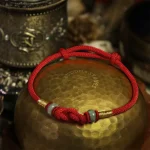 Ppxstar red string protection bracelet model hand | people ​planet  x star