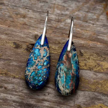 ppxstar side crystal drop earrings closeup