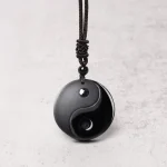 Ppxstar spiritual necklaces obsidian pendant gift box | people ​planet  x star