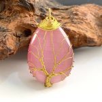 Ppxstar tree of life pendant pink stone surface texture | people ​planet  x star
