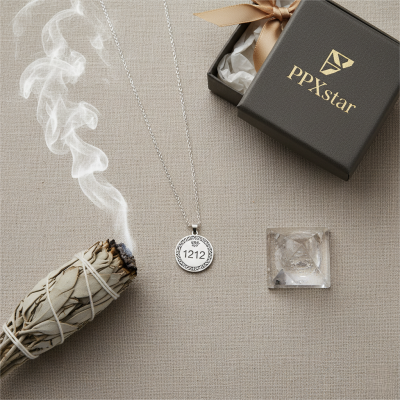 Digital collection wallpaper of angel numbers paired with mala beads and protection jewelry