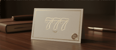 Ppxstar angel number 777 card dec 2025 embossed hero | people ​planet  x star