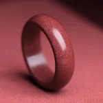 Ppxstar boho rings red mantra cinnabar band front | people ​planet  x star