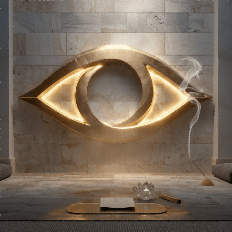Ppxstar evil eye altar placemat calm focus | people ​planet  x star