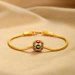 Ppxstar gold bead bracelet front closeup detail | people ​planet  x star