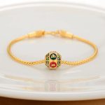 Ppxstar gold bead bracelet model hand lifestyle | people ​planet  x star