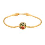 Ppxstar gold bead bracelet side angle detail | people ​planet  x star