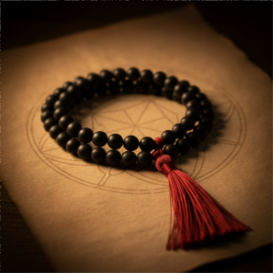 Ppxstar pendant necklace engraved with number angel number on an ivory stone tray