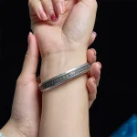 Ppxstar sterling silver cuff bracelet macro | people ​planet  x star